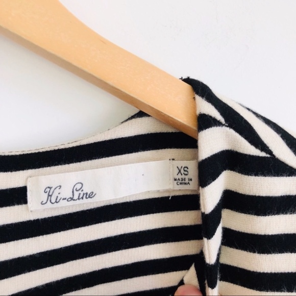 Madewell Hi-Line Striped Dairy Dress - Picture 7 of 8